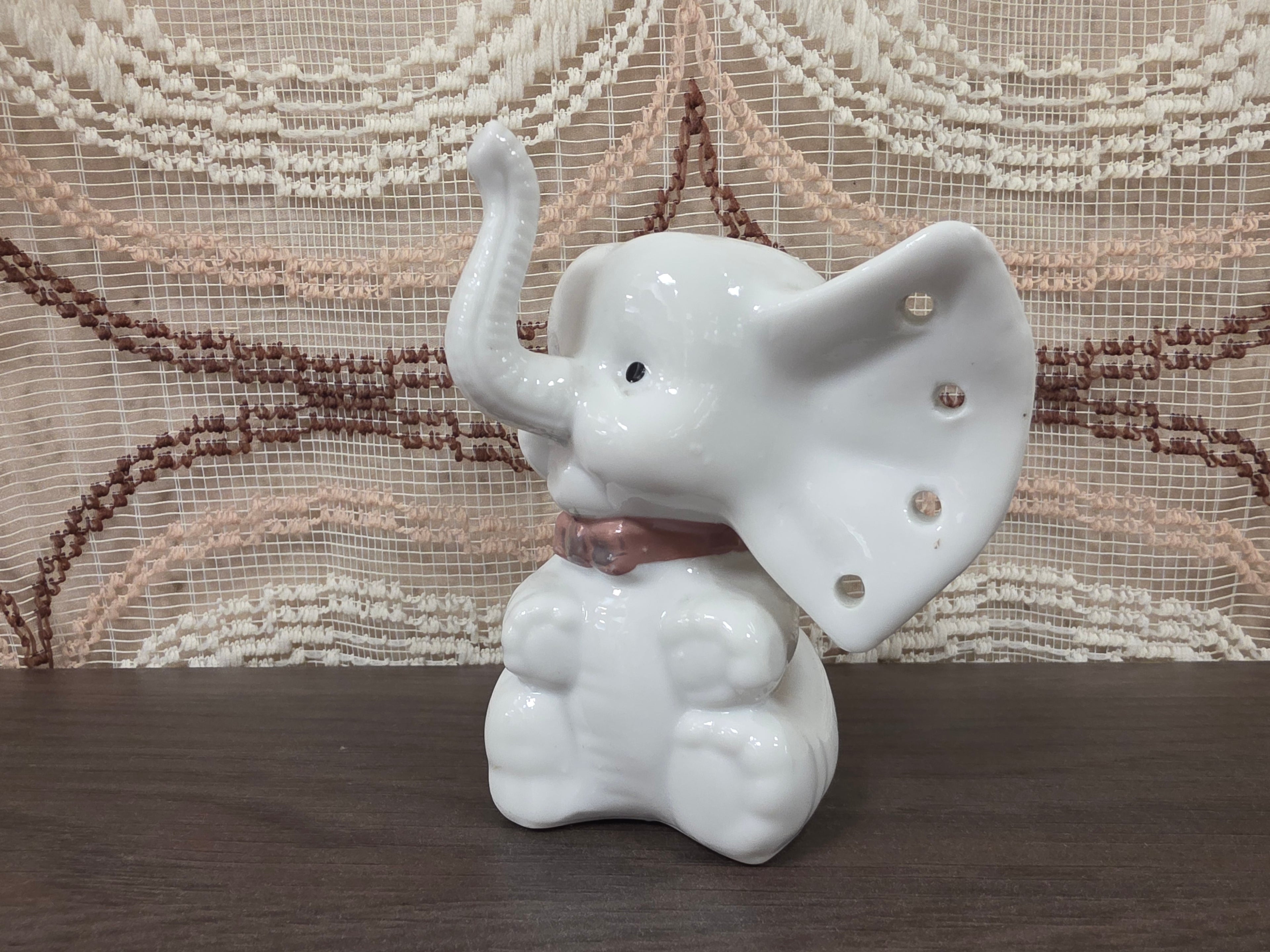 Vintage olifant sieradenhouder voor oorbellen