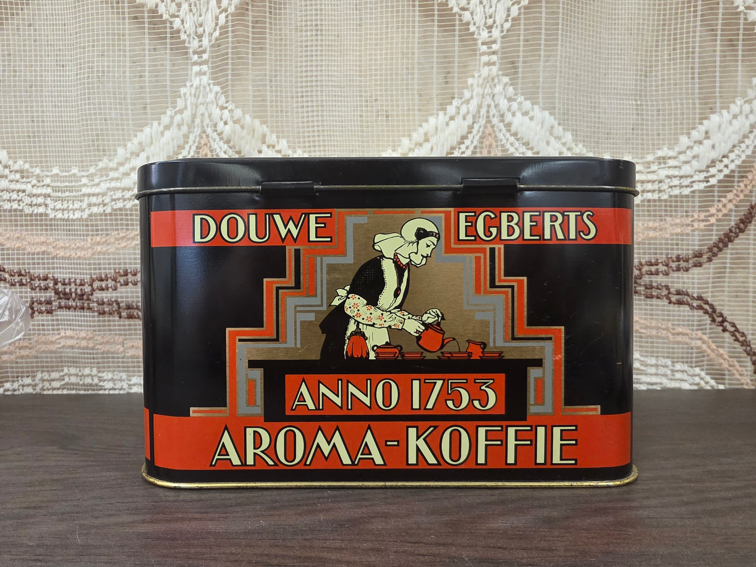 Vintage Douwe Egberts Aroma koffie blik