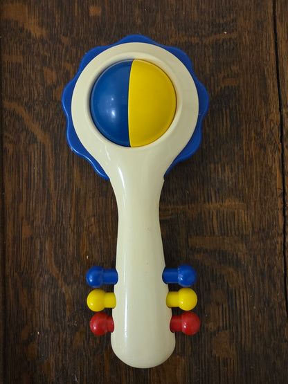 Ambi Toys rammelaar Handy Dandy blauwe rand