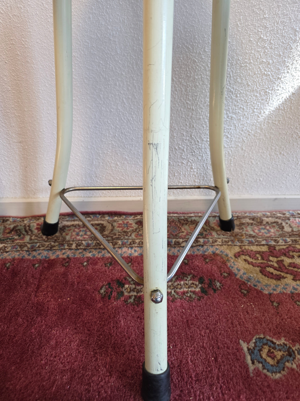 Brabantia metalen kruk groen - wit