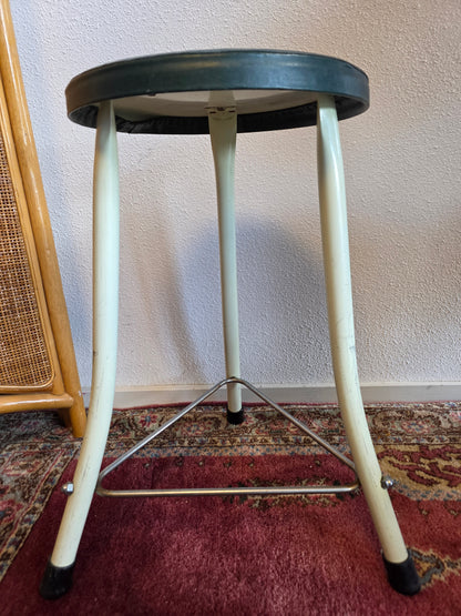 Brabantia metalen kruk groen - wit