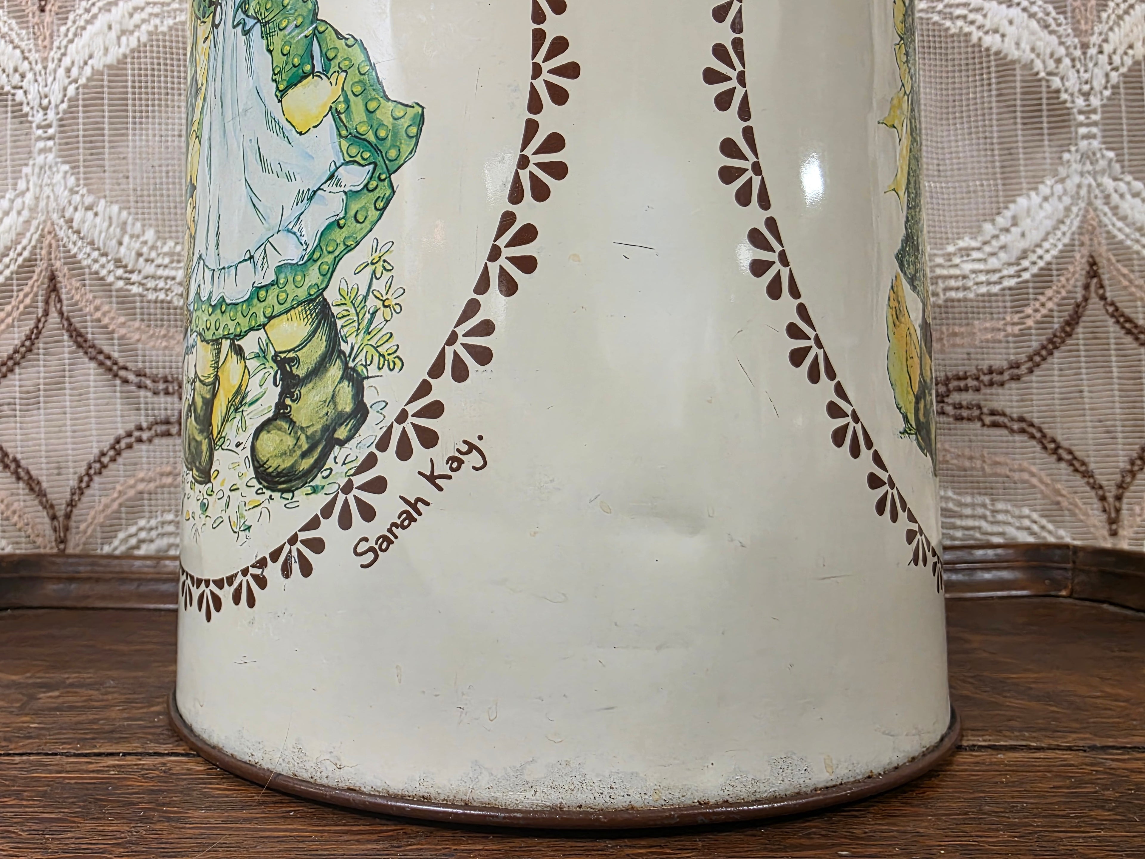 Vintage Sarah Kay blik met 3 afbeeldingen – 28 cm