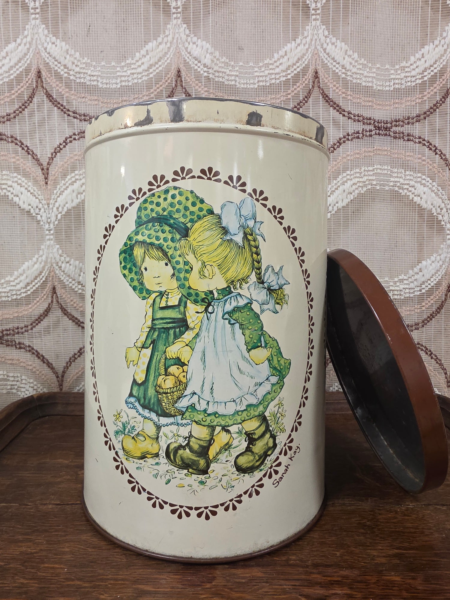 Vintage Sarah Kay blik met 3 afbeeldingen – 28 cm