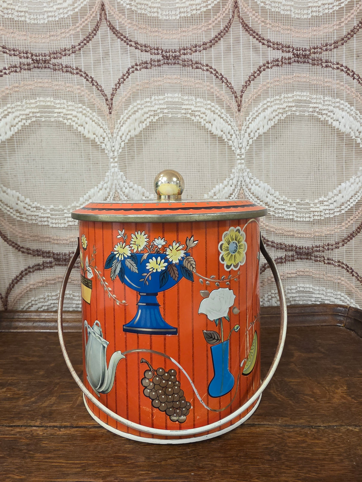 Vintage Baret Ware Art Grace blik met hengsel