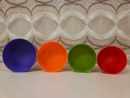 Kleurrijke snackbakjes set van 4