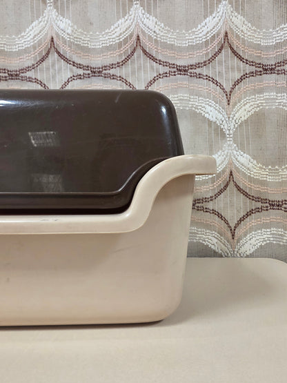 Vintage Curver aardappelbak beige bruin