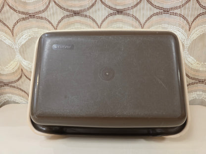 Vintage Curver aardappelbak beige bruin