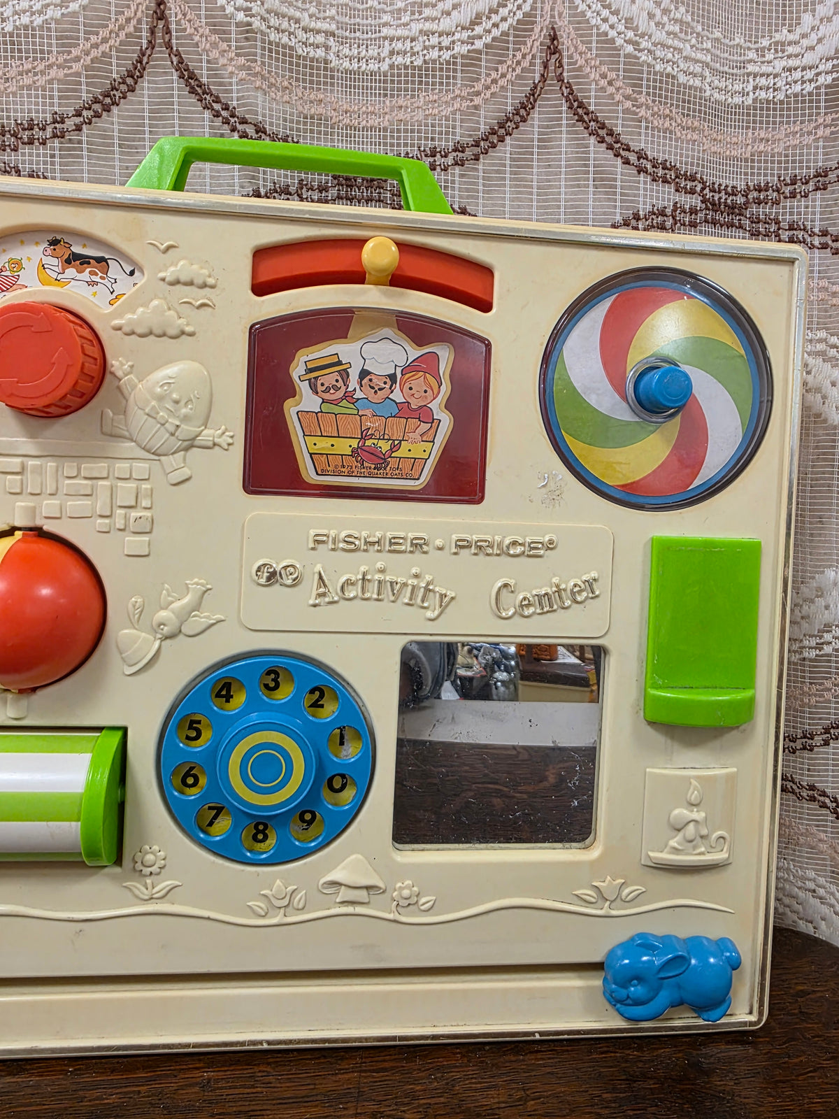 Rood Fisher-Price activity center met speelelementen voor de box, foto 4