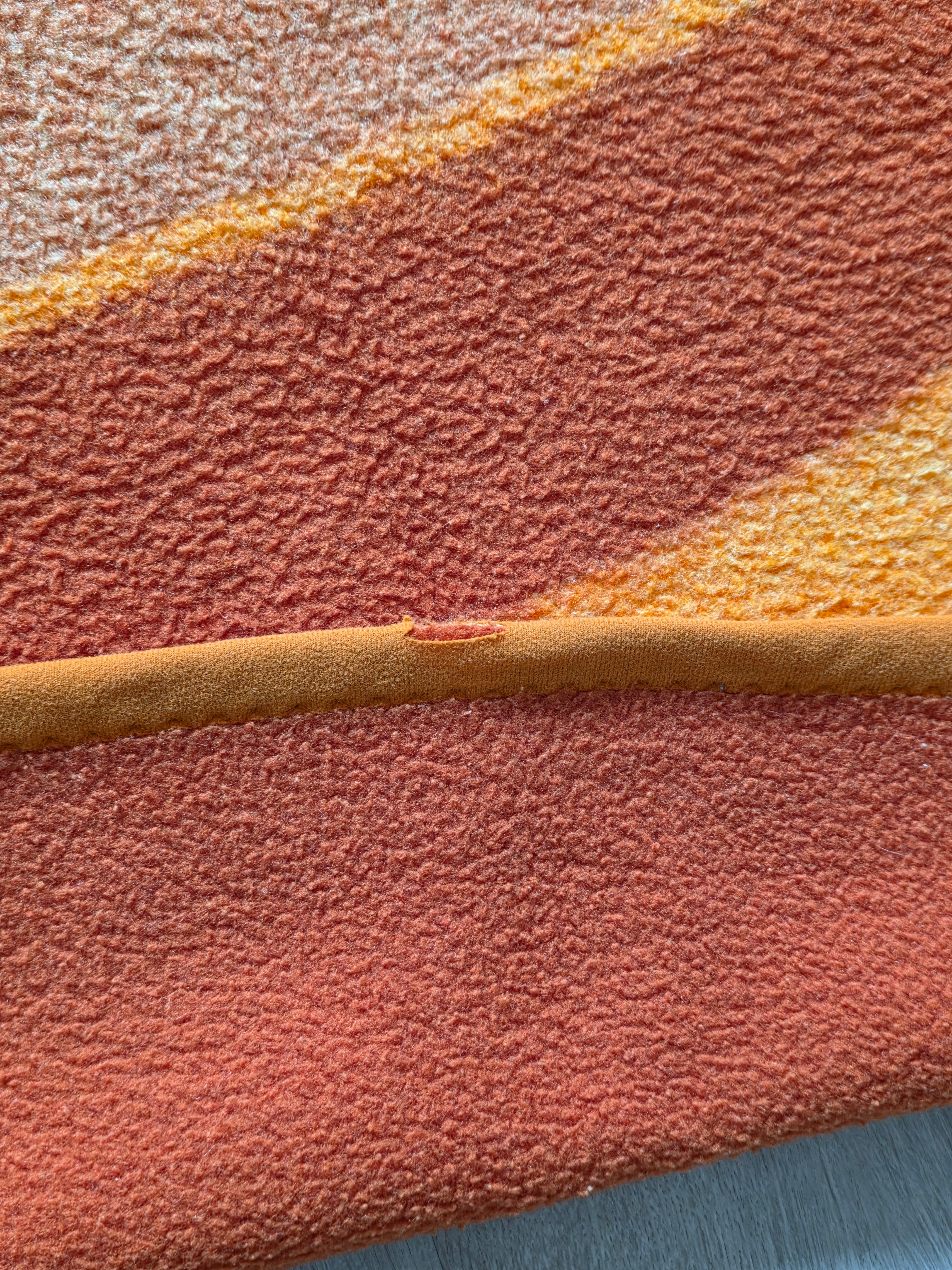 Vintage Didas deken oranje roestkleur
