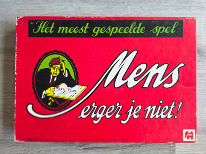 Vintage Jumbo Mens Erger Je Niet 1979 met houten pionnen
