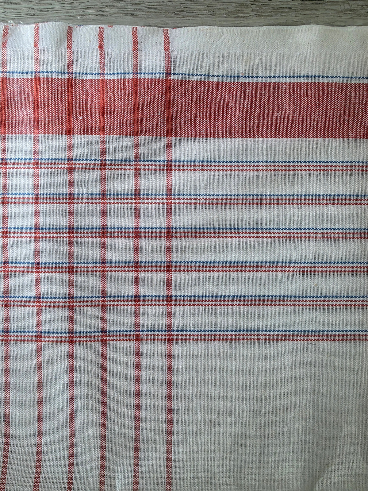 Vintage halflinnen keukenhanddoeken – 3 stuks new old stock