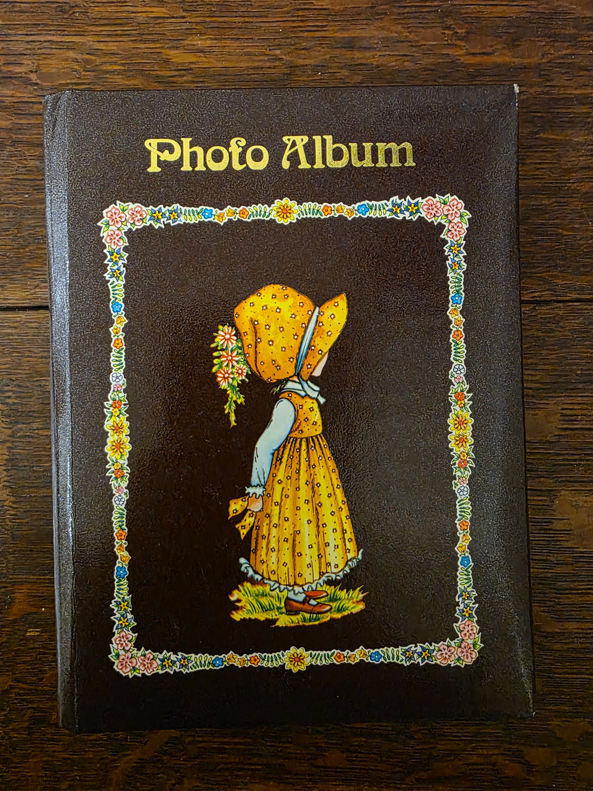 Vintage fotoalbum in Sarah Kay / Holly Hobbie stijl