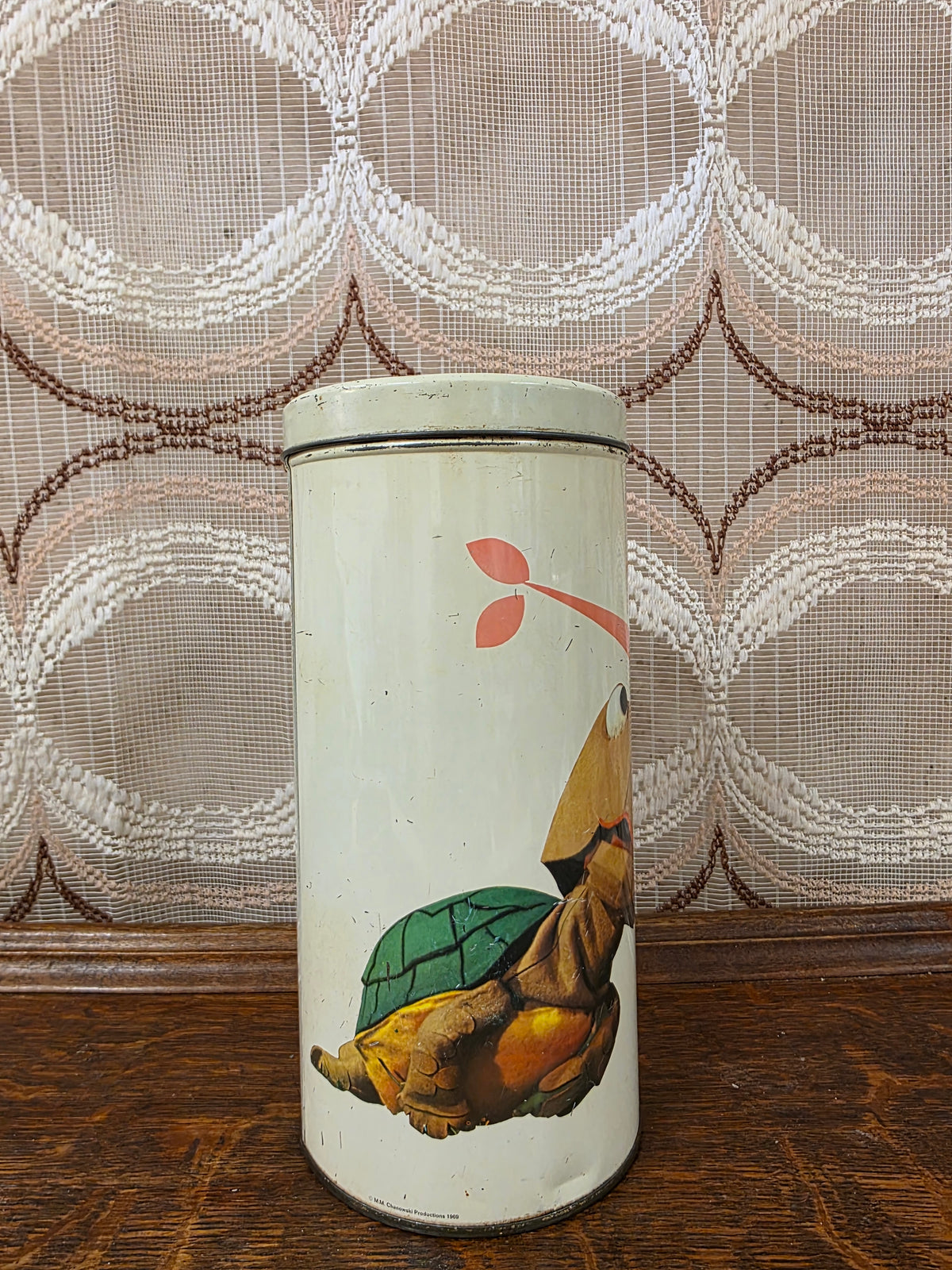 Vintage Bolletje Fabeltjeskrant blik – Meneer de Uil, Stoffel &amp; Droes