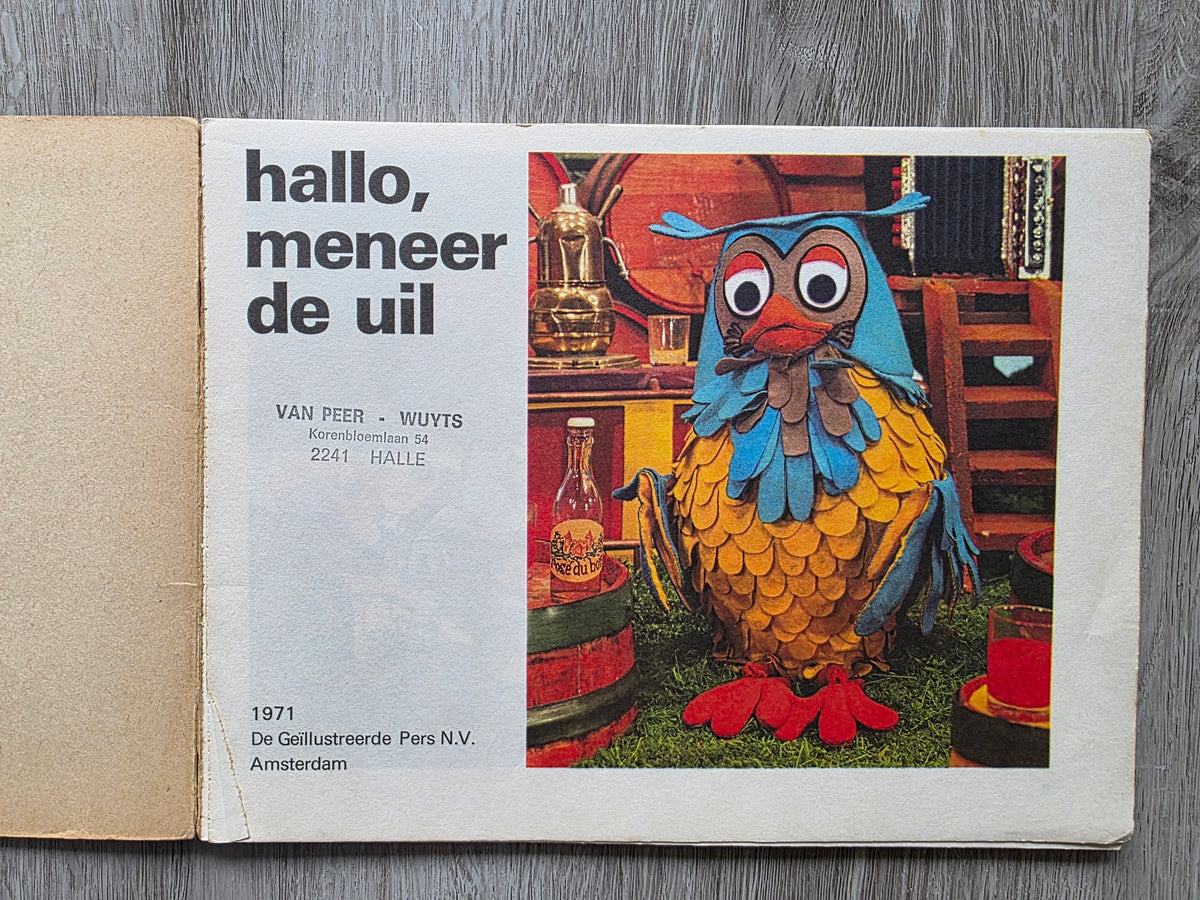 Vintage Fabeltjeskrant boek Hallo, meneer de Uil deel 2
