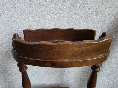 Vintage houten paraplubak met lekbak