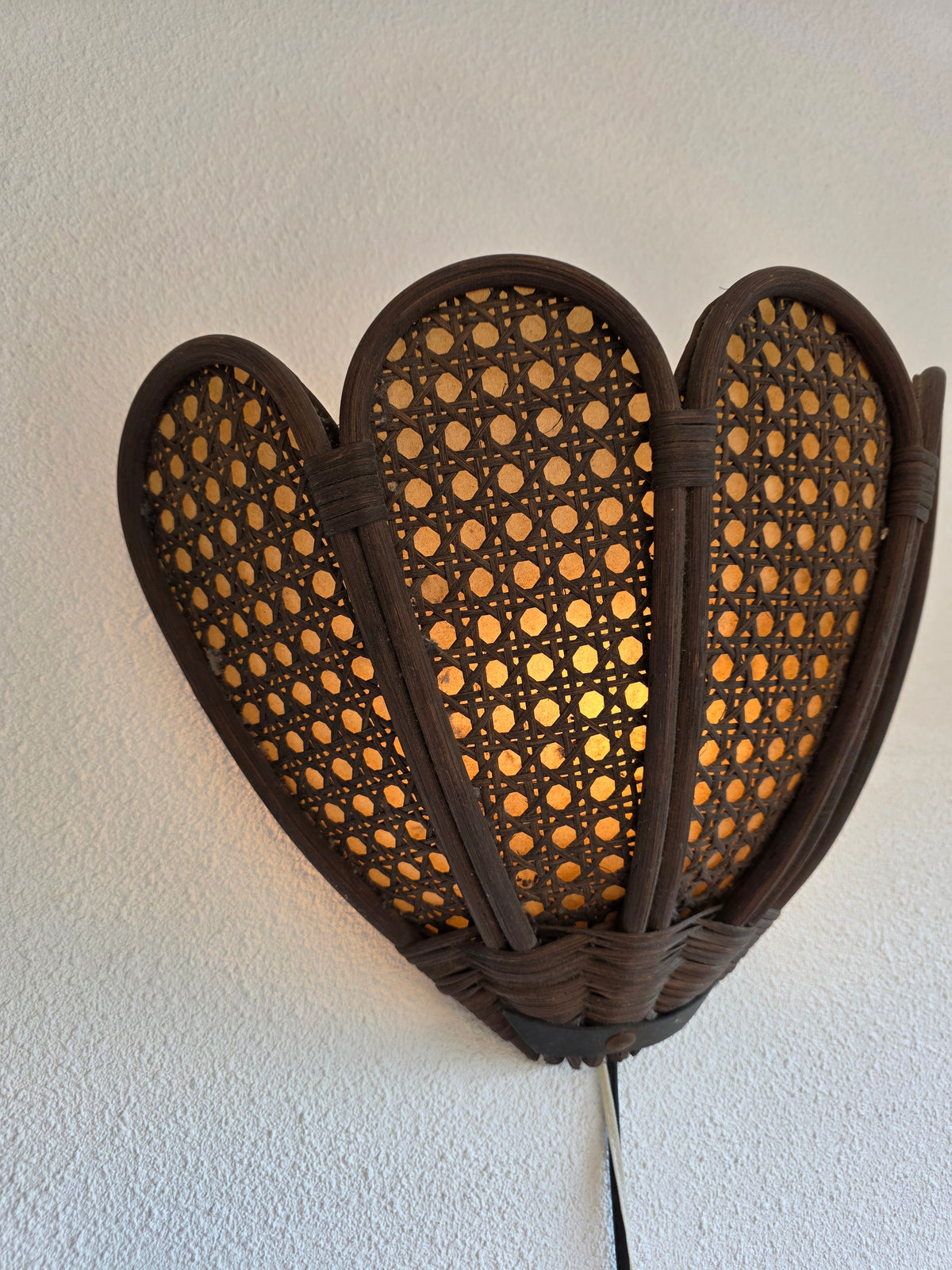 Manou webbing wandlamp jaren 70