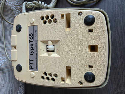 Vintage PTT T65 telefoon grijs – 1976 – decoratief