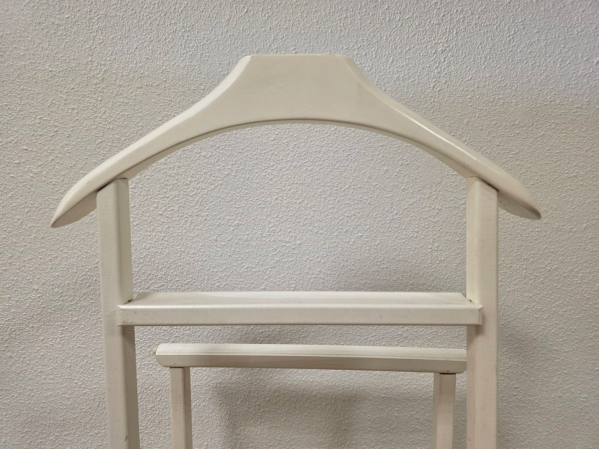 Vintage Reguitti dressboy – crèmewit hout op wieltjes