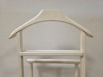 Vintage Reguitti dressboy – crèmewit hout op wieltjes