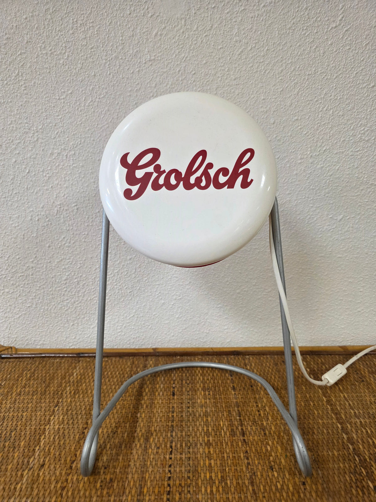 Grolsch tafellamp beugeldop jaren 90