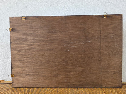 Vintage houten letterbak voor miniaturen en verzameling