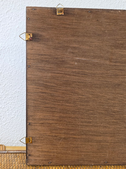 Vintage houten letterbak voor miniaturen en verzameling