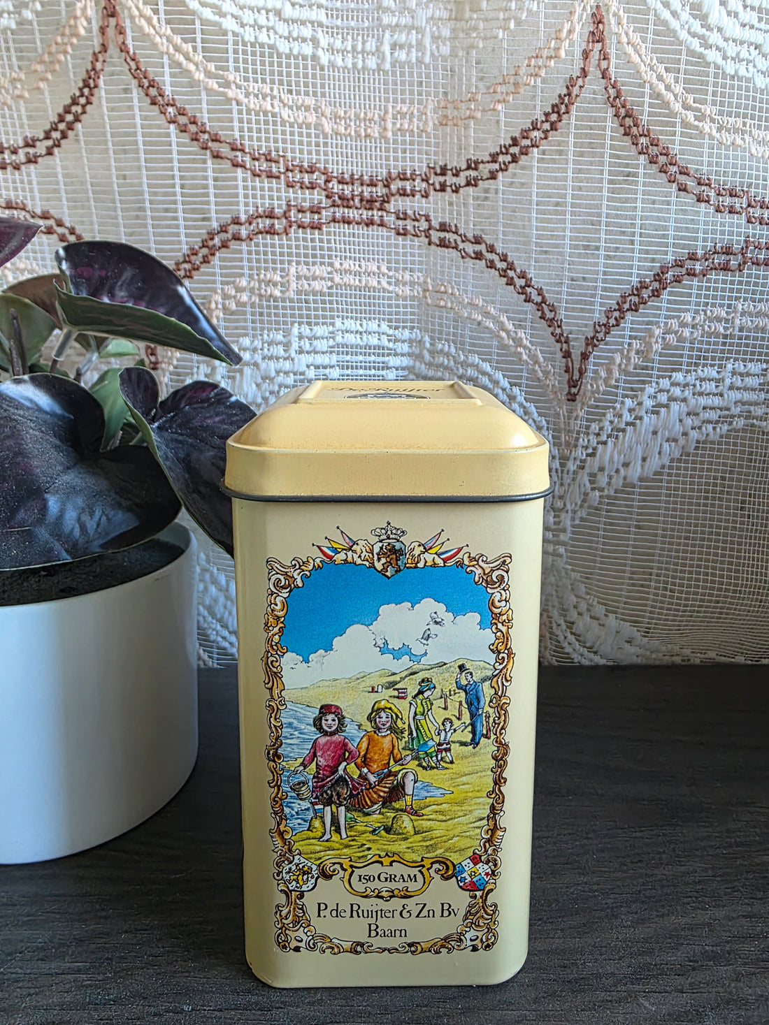 Vintage De Ruijter blik chocoladevlokken puur