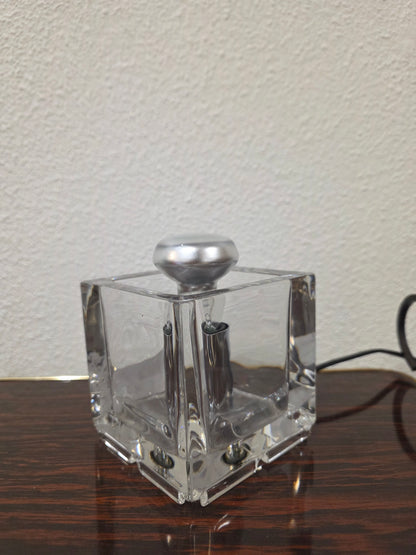 Vintage Nachtmann Ice Cube glazen tafellamp – jaren 70