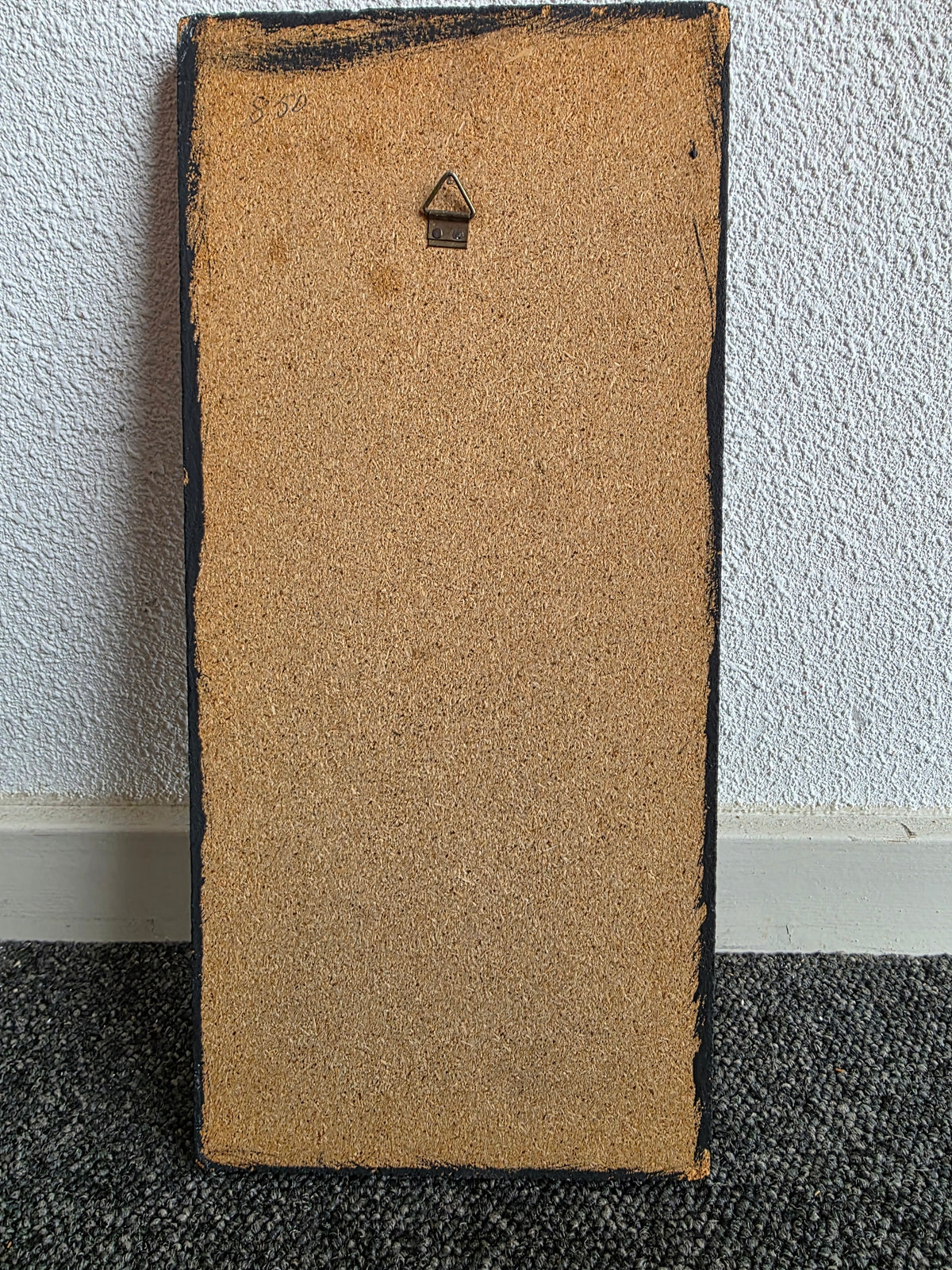 Vintage prent op hout van Michel Thomas – Parijse krantenjongen