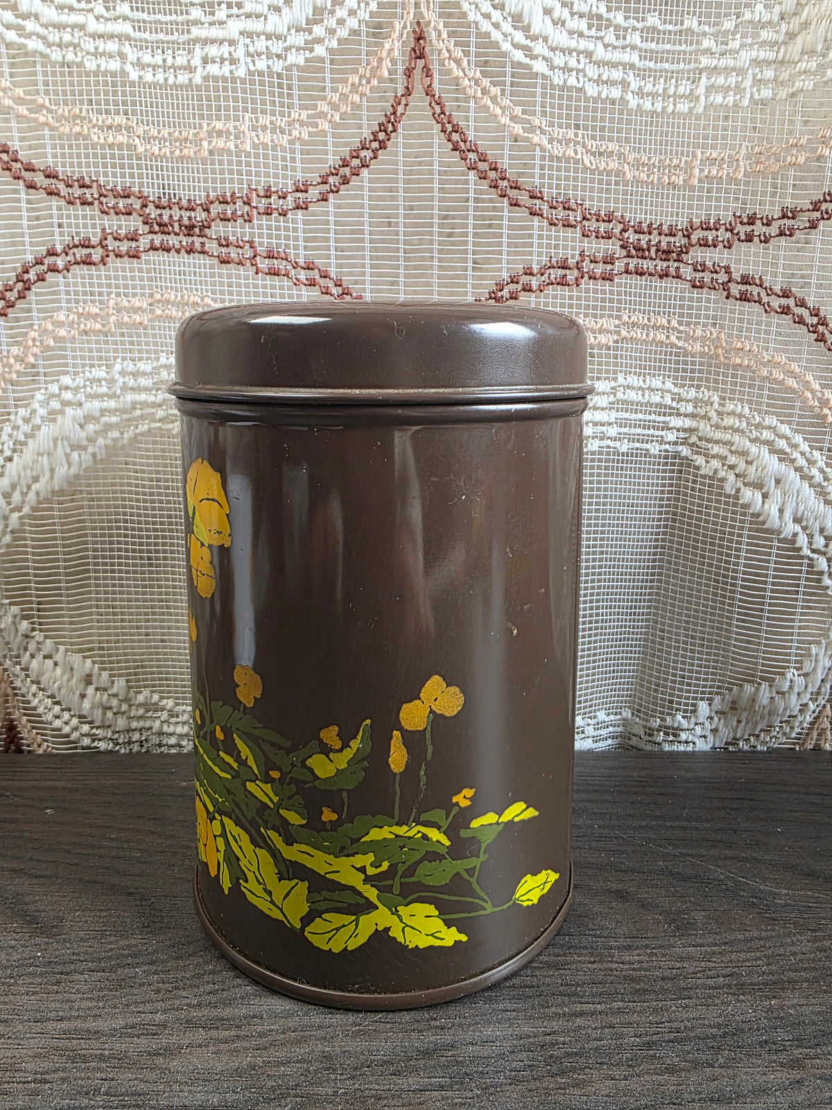Brabantia Boterbloem koffieblik vintage jaren 70