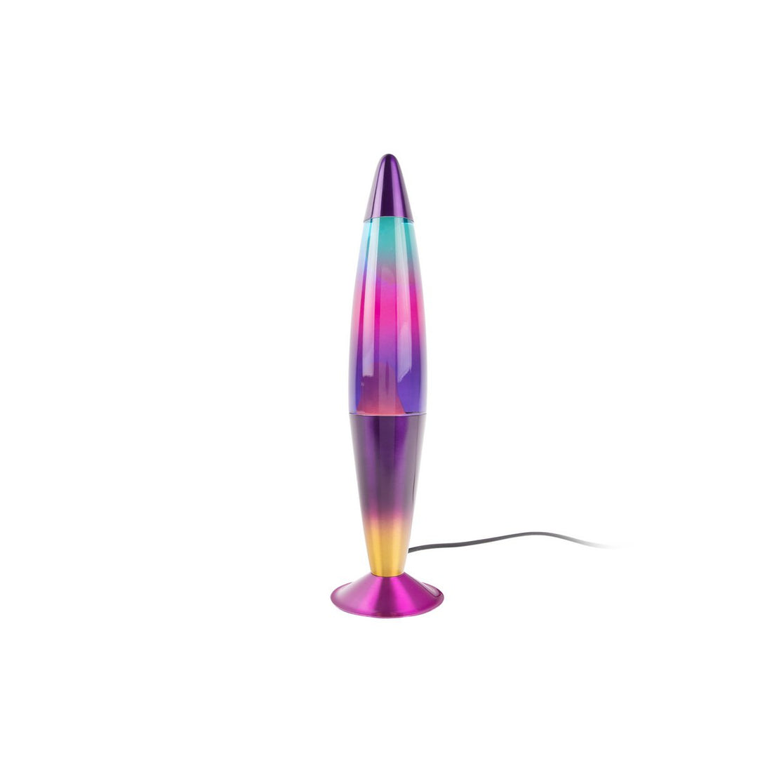 Retro lavalamp Rainbow Rocket – glazen tafellamp Leitmotiv