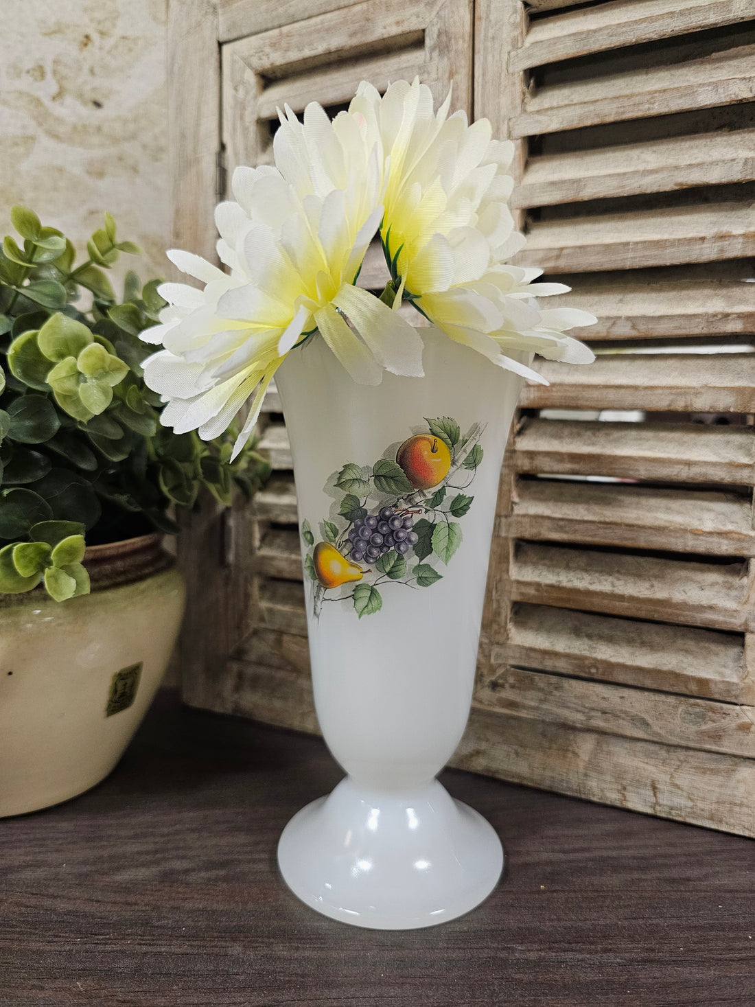 Vintage Arcopal Fruit de France vaasje