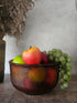 Vintage glazen schaal Arcoroc France Sierra kleur amber