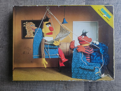 Jaren 80 Sesamstraat puzzel met Bert, Ernie en Koekiemonster