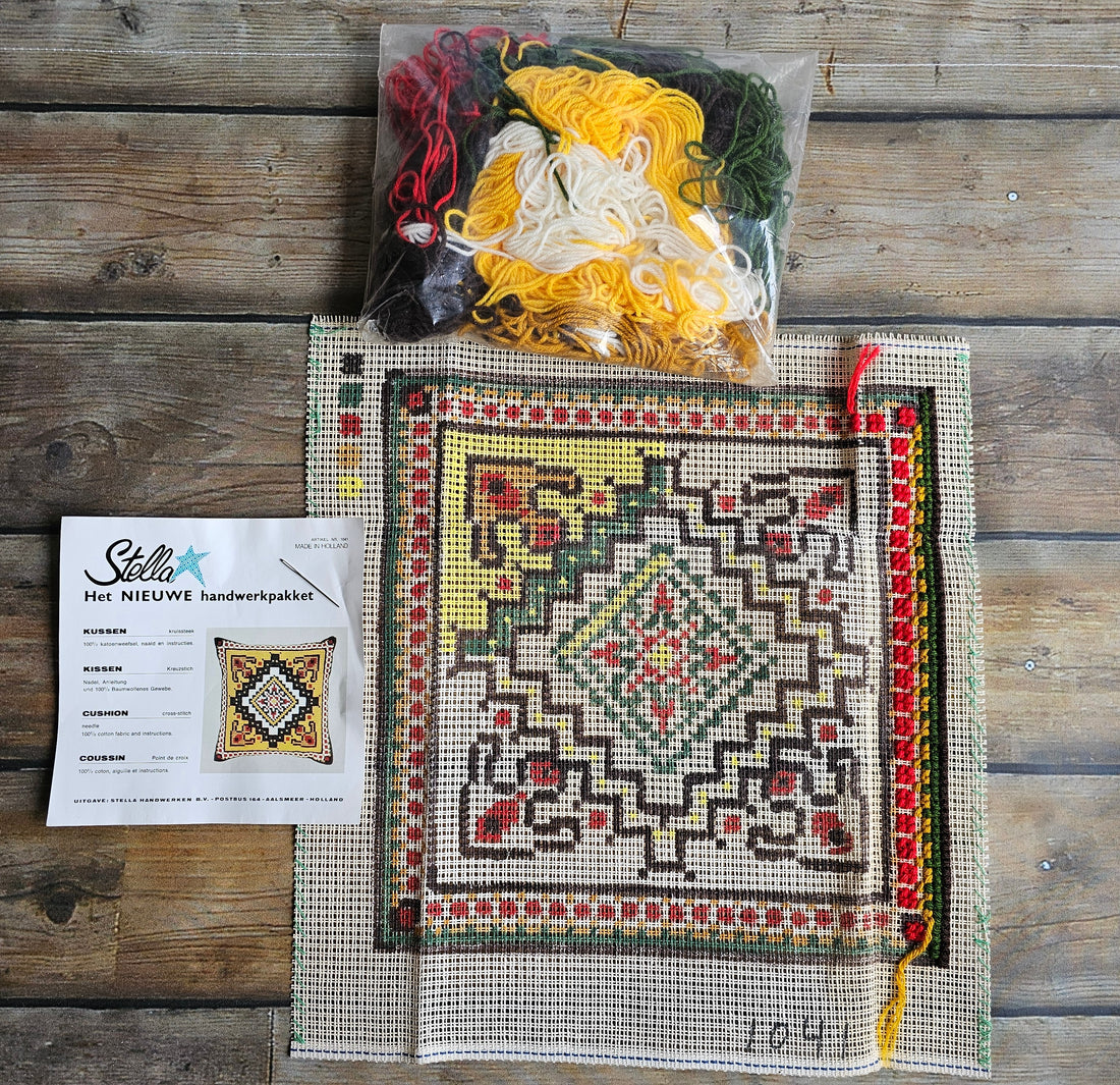 Borduurpakket kussen Stella