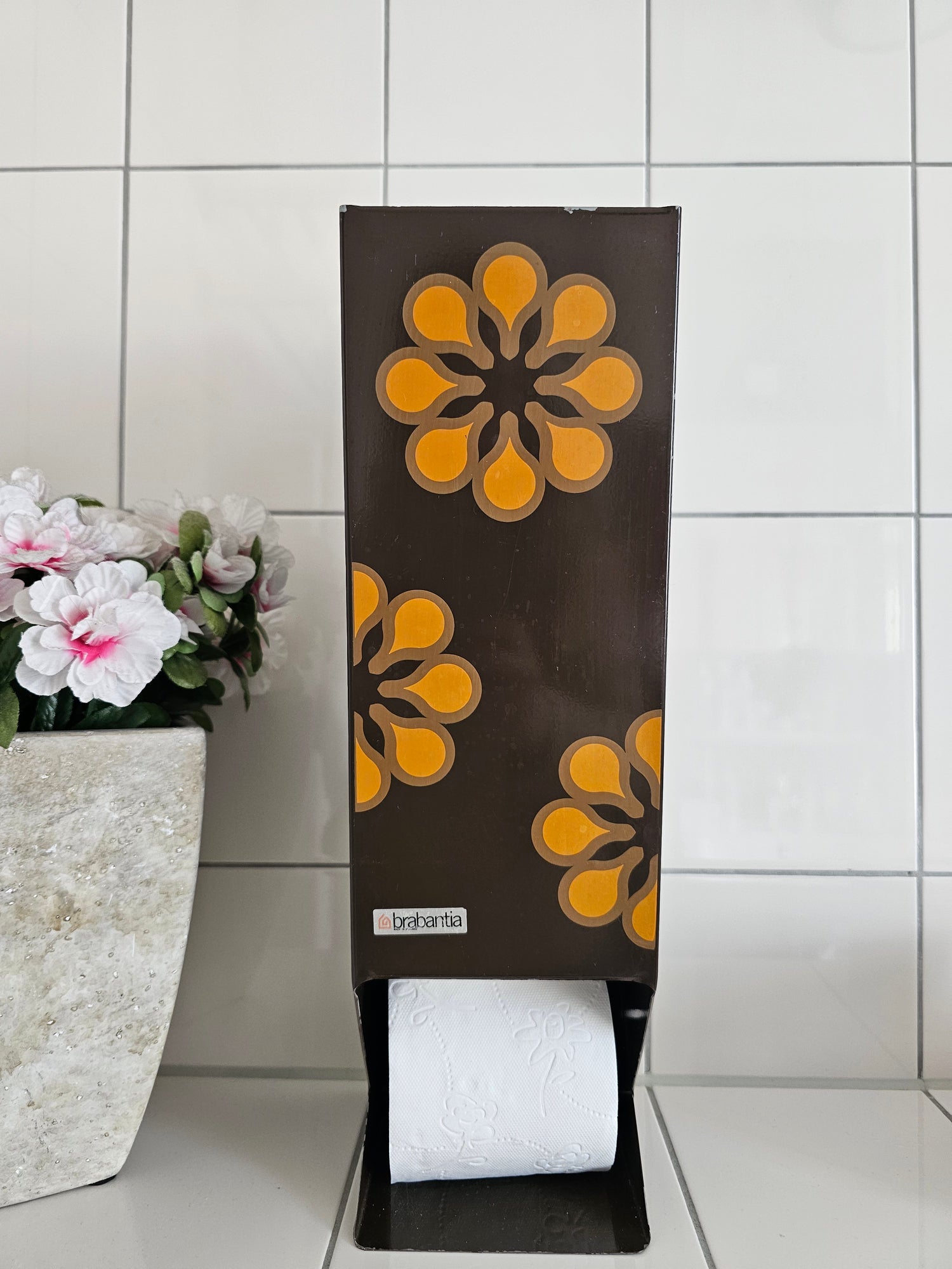 Vintage Brabantia toiletpapier houder  wcrol houder jaren 70
