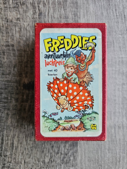 Vintage kwartetspel Freddies avontuurlijke luchtreis kwartet