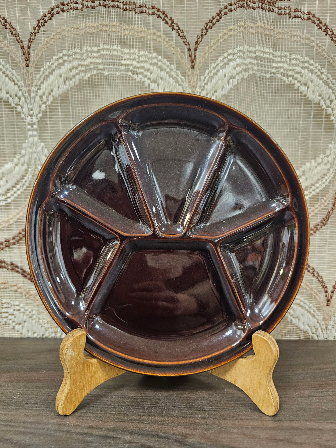 Gien France bruine fondueborden