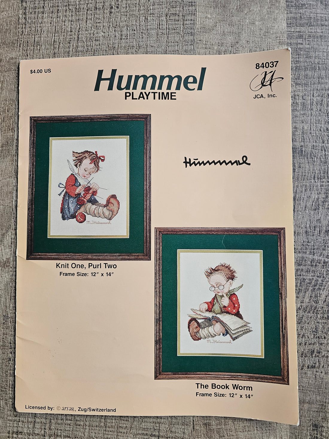 Hummel borduurpatroon kruissteek playtime