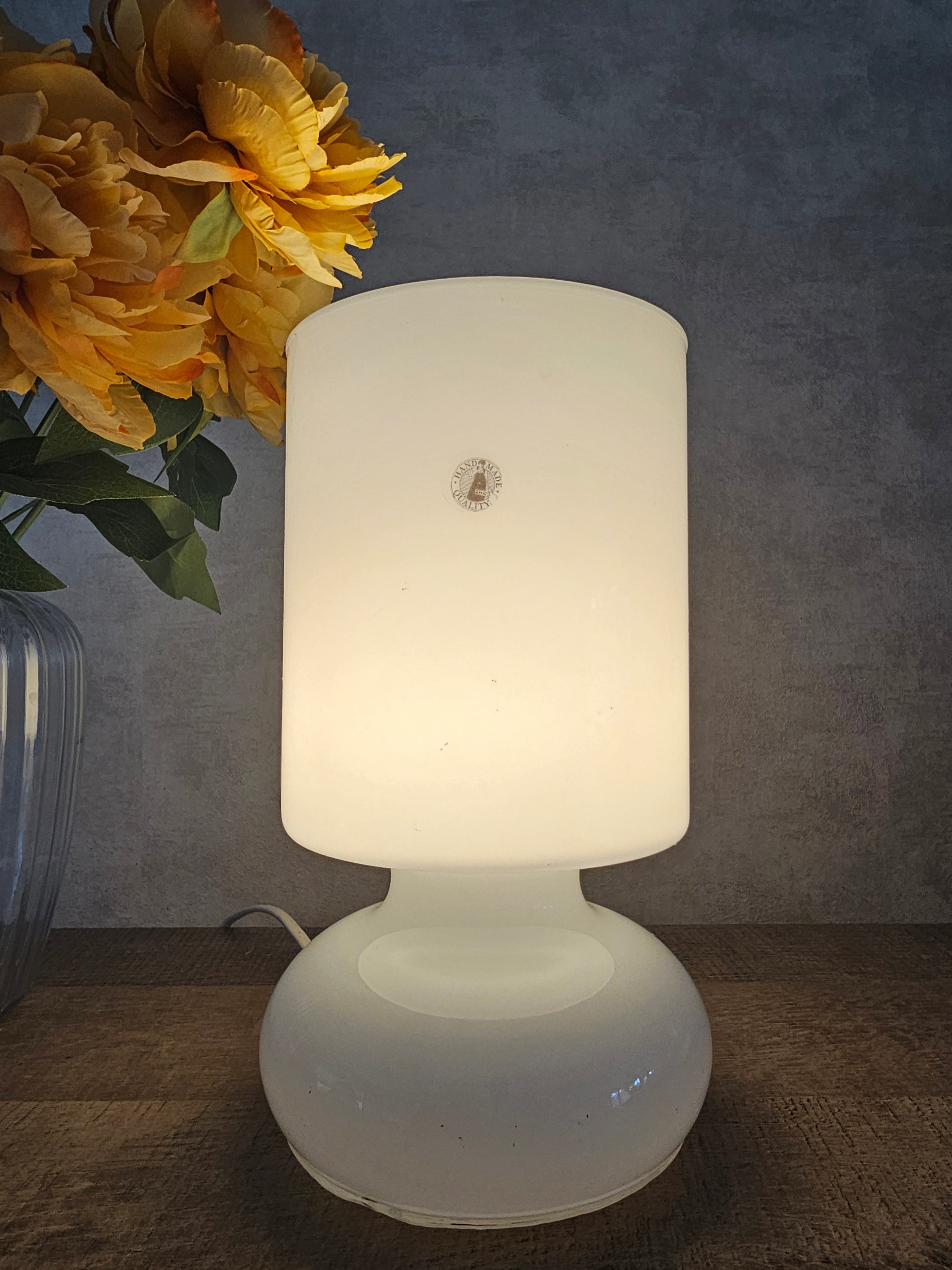 Ikea Lykta witte glazen lamp 