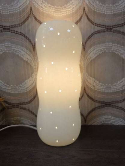 IKEA DAMSTA tafellamp wit porselein type B0013 circa 30 cm hoog