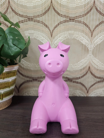 Gullgris spaarpot Ikea jaren 90 ontwerp Monika Mulder roze vintage