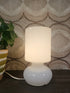 Ikea Lykta wit mushroom glazen lamp