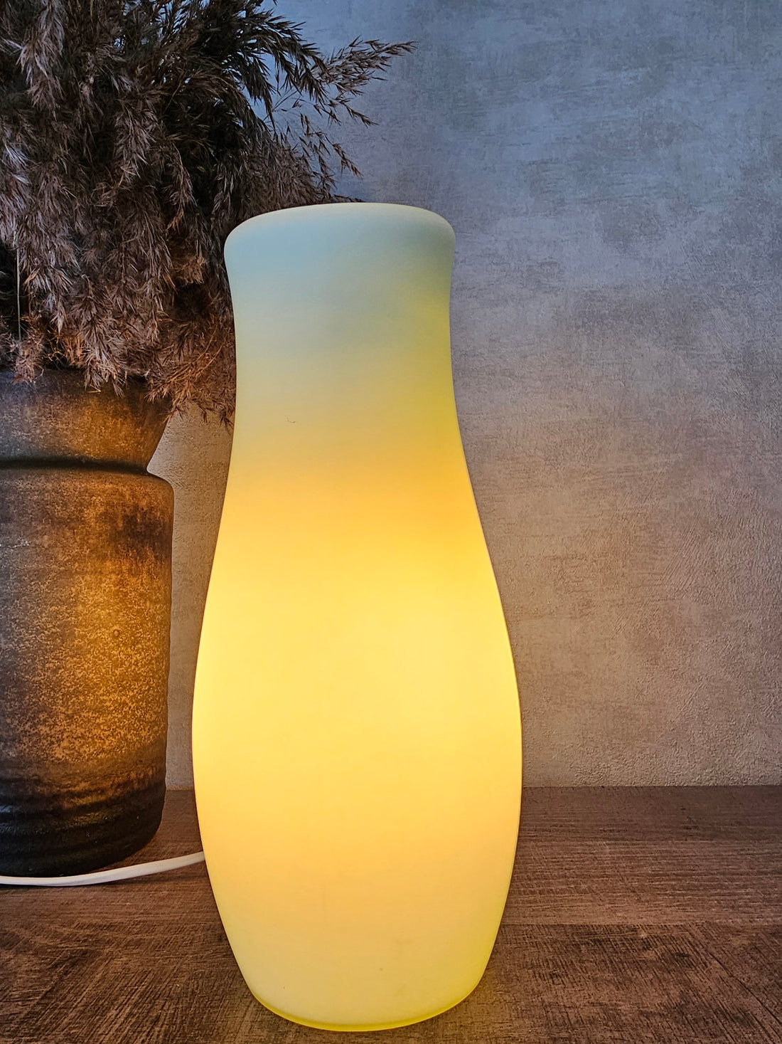 Ikea Mylonit groene glazen lamp