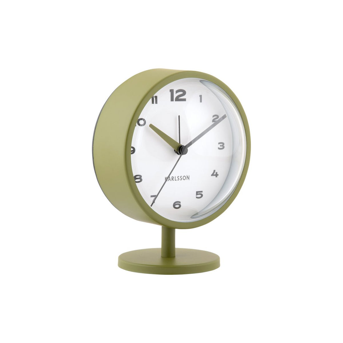 Karlsson Brisk Dome retro wekker – slank design van ijzer