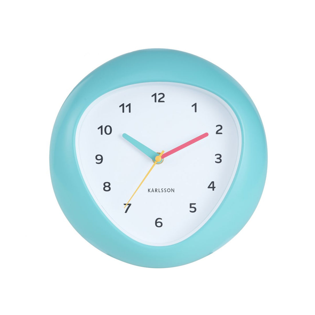 Karlsson retro wandklok Funky Vibes blauw