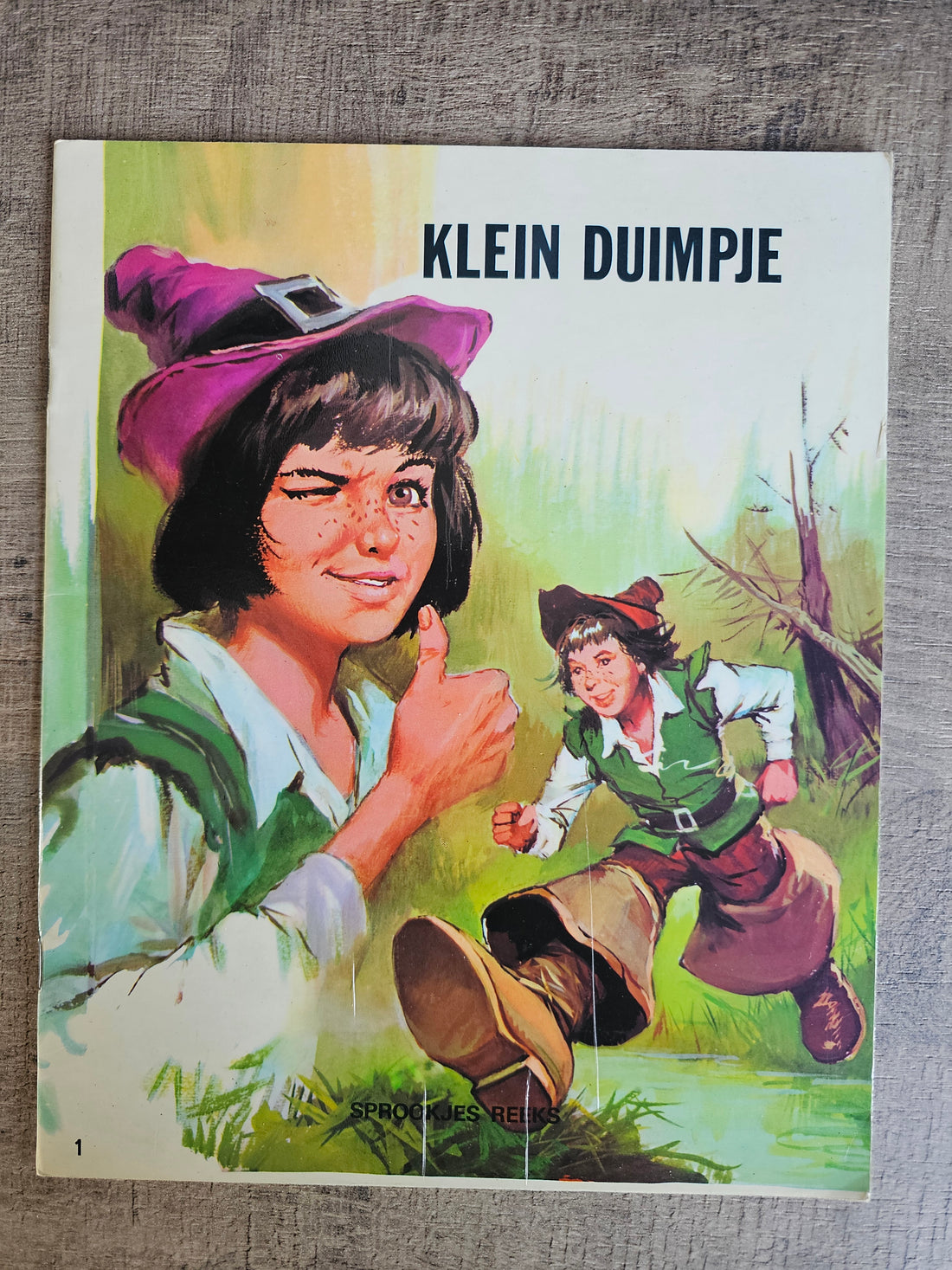 Vintage boek Klein Duimpje 1977 Sprookjes Reeks