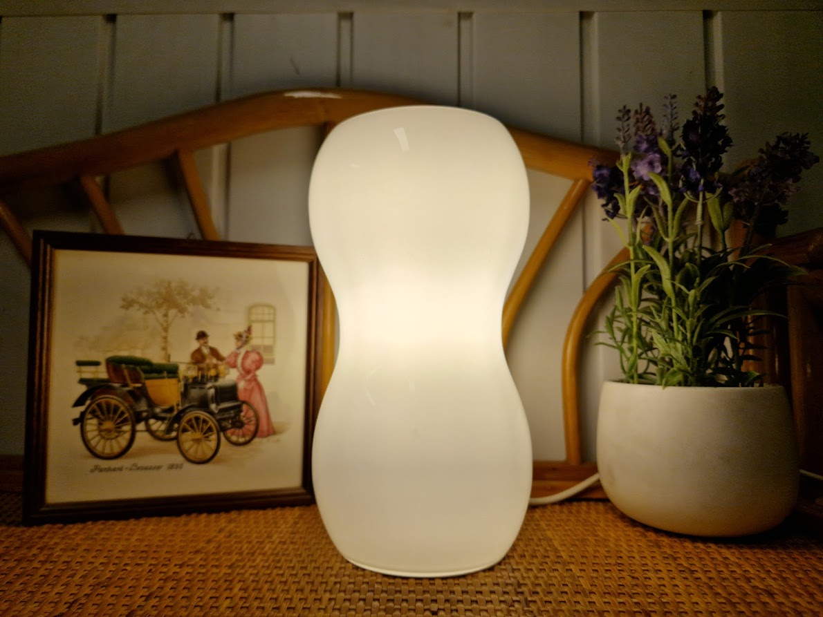 Ikea witte glazen lamp KVINTANT