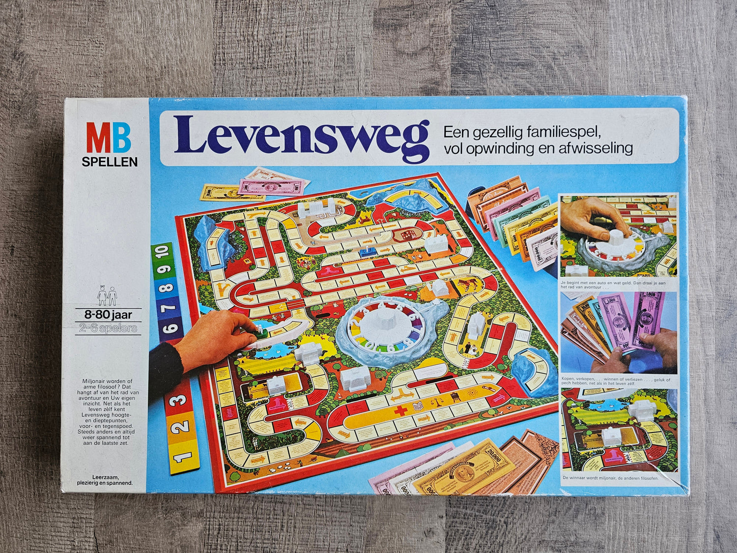 Levensweg bordspel van MB uit de jaren 80