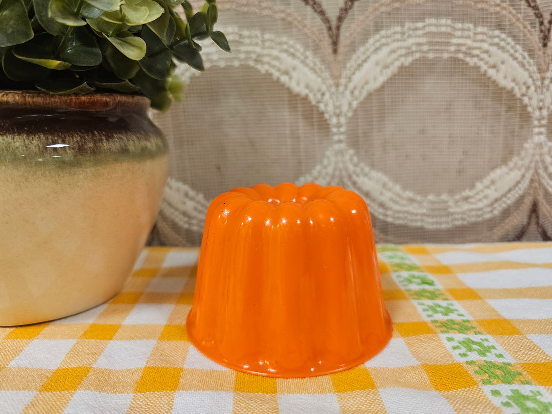 Puddingvorm oranje jaren 70